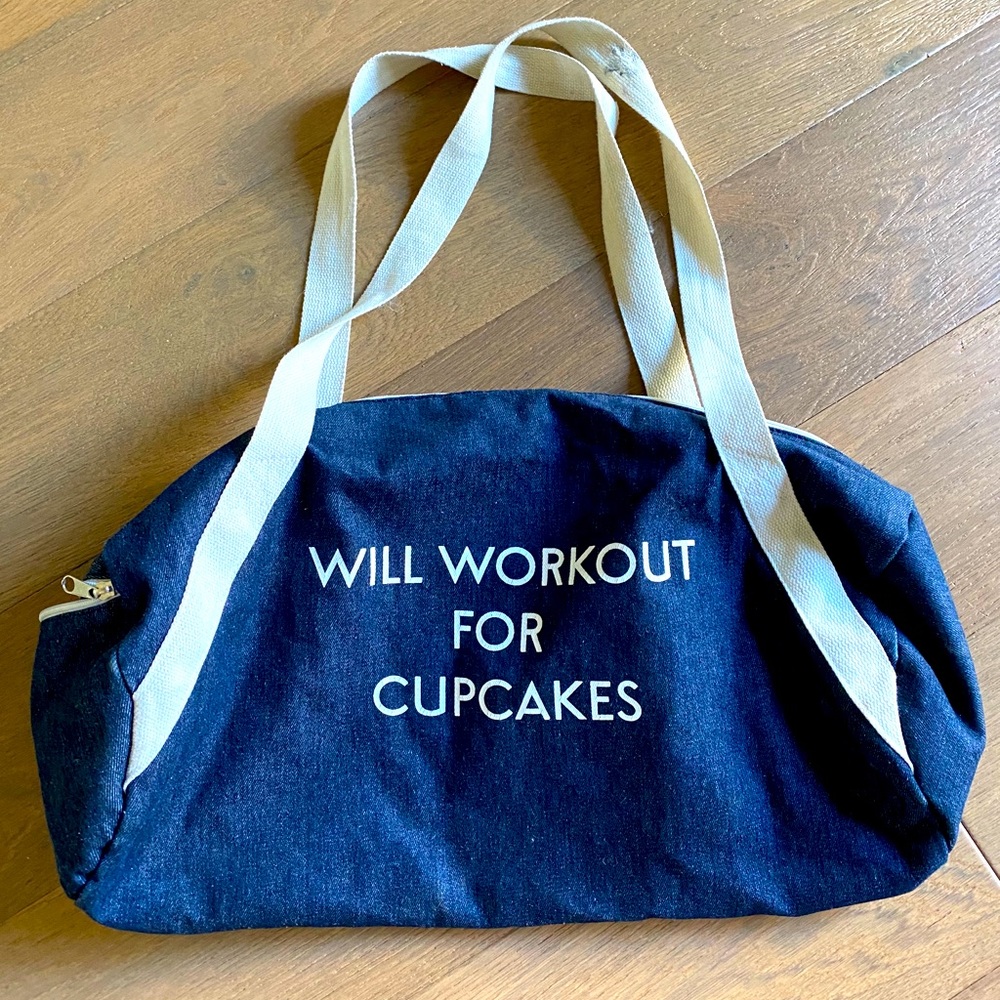 Denim Duffel bag.